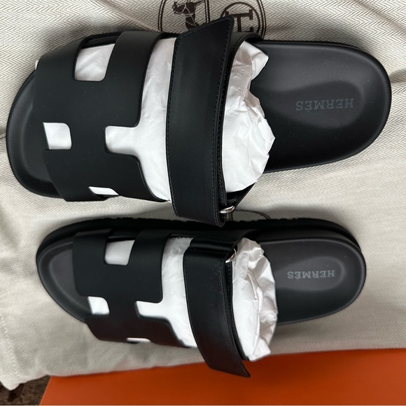 BNIB Hermes Chypre Sandals Women 37 (Brand New) - Picture 2 of 4